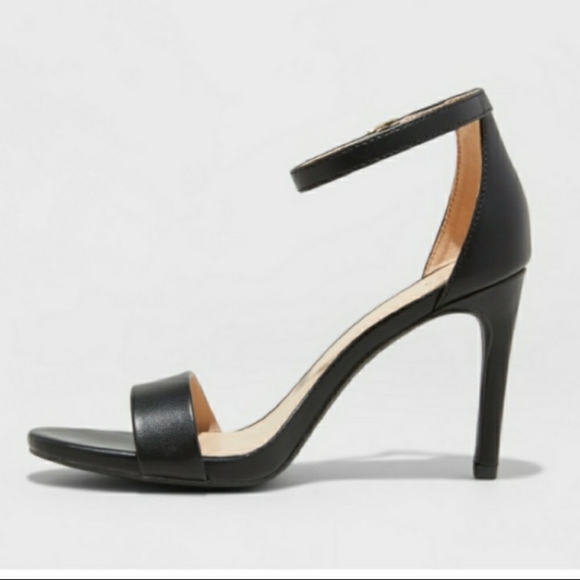 Single Ankle Strap Stiletto Heels - Picture 2 of 3